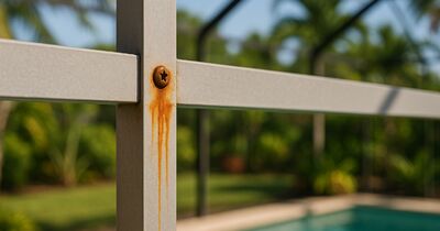 Rust on your pool cage: causes, cures, and prevention