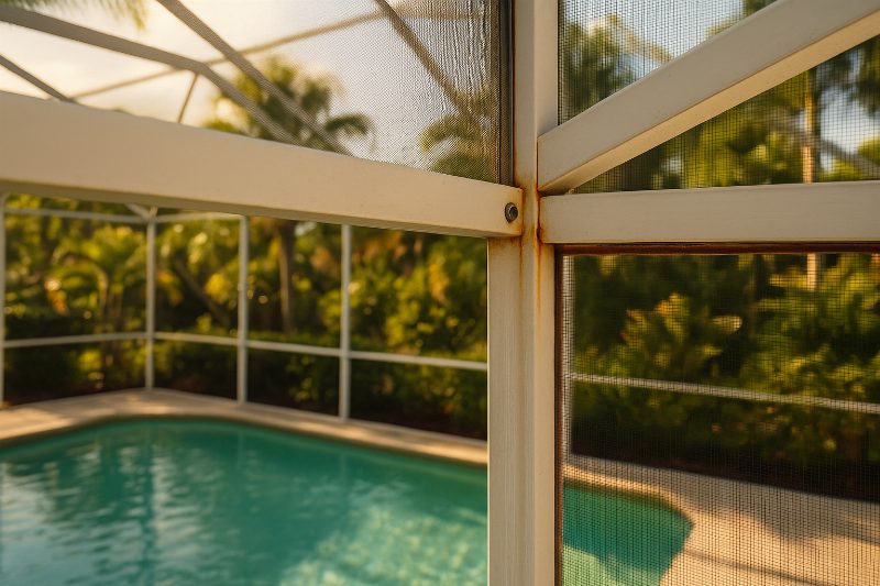 Why Salt Air Destroys Pool-Cage Hardware on the Gulf Coast