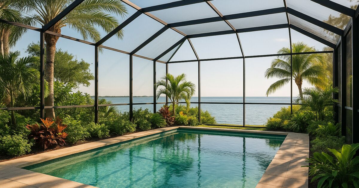 Screen enclosures on Casey Key: elevation and storm surge change your material choices