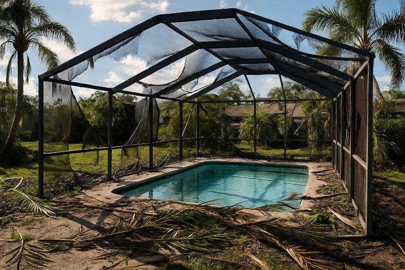 What to Do After a Hurricane Damages Your Screen Enclosure