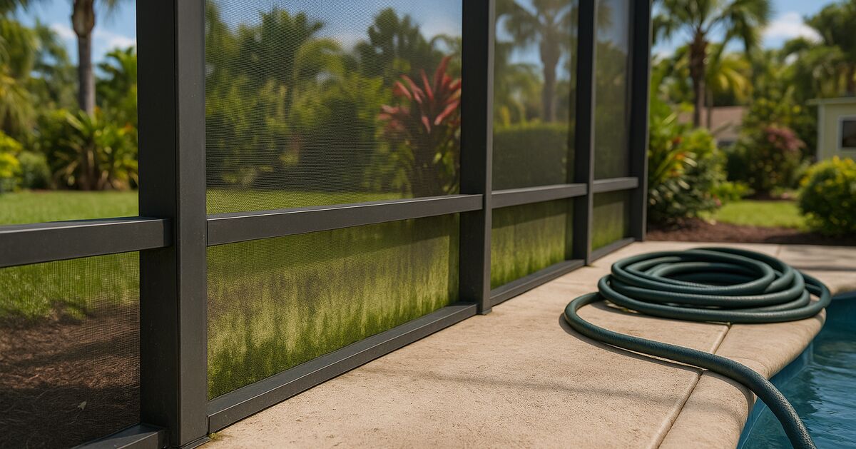 Why bottom pool-cage panels fail first and how to stop it